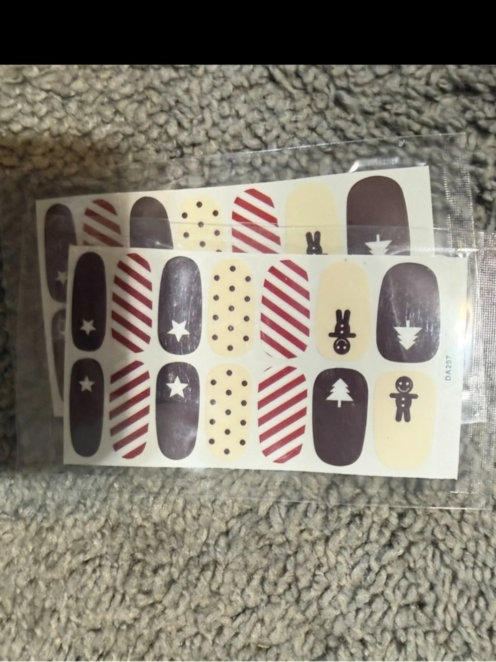 $2 Christmas Gingerbread Nail Sticker Wraps$2 WITH ANY $10 ORDER OR MORE